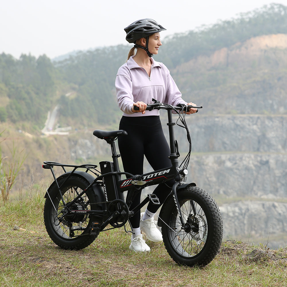 Totem Hammer 20" Electric Folding Bike 500W VINKA Motor 48V 10.4Ah Battery