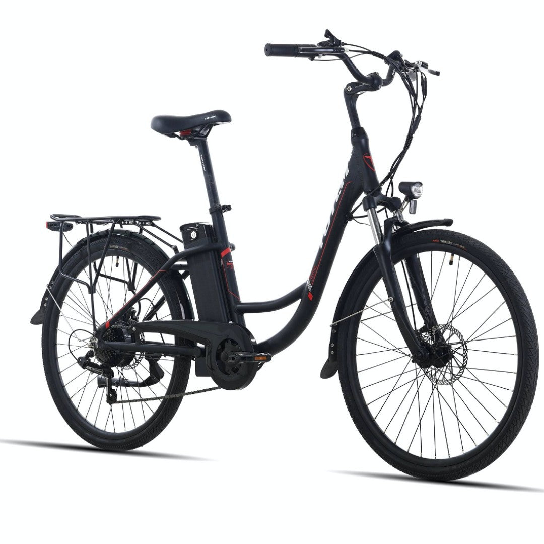 Totem Skyline 26" Electric Commuter Bike 350W Rear HUB Motor 36V 10.4Ah Battery