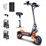 TOURSOR X5-52 11" Folding Electric Scooter 2500W*2 Dual Motors 52V 25Ah Battery